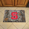 North Carolina State University Camo Rubber Scraper Door Mat