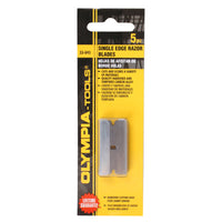 Olympia Tools 1.87 in. Carbon Steel Single Edge Razor Blade 5.88 in. L 5 pc