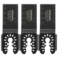 Dremel 1-1/4 in. L X 1-5/8 in. W Bi-Metal Flush Cut Blade Oscillating Blade Set Wood 3 pk