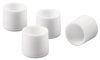 Softtouch Plastic Leg Tip White Round 1 in. W X 1 in. L 4 pk