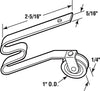 Prime-Line 1 in. D X 1/4 in. L Nylon/Steel Spring Tension Roller Assembly 2 pk