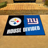 NFL House Divided - Steelers / Giants House Divided Rug