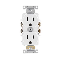 Leviton 15 amps 125 V Duplex White Outlet 5-15R 1 pk