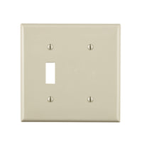 Leviton Light Almond 2 gang Thermoplastic Nylon Blank Wall Plate 1 pk