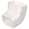 Amerimax 4.25 in. H x 3.25 in. W x 4.25 in. L White Vinyl A Gutter Elbow