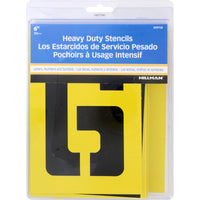 Hillman 6 in. Heavy Duty Stencil Set 38 pk