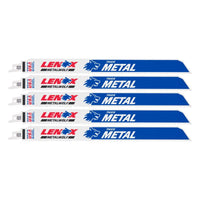 LENOX METALWOLF 12 in. Bi-Metal WAVE EDGE Reciprocating Saw Blade 10 TPI 5 pk