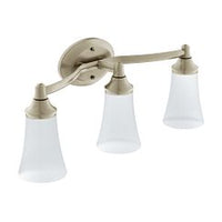 BRUSHED NICKEL THREE GLOBE BATH LIGHT