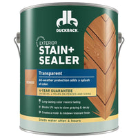 Duckback Transparent Redwood Stain and Sealer 1 gal (Pack of 4)