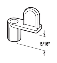 Prime-Line  Mill  Silver  Die Cast  Screen Clip  For 5/16 inch 12 pk