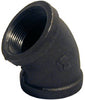 ELBOW BLACK 1/8"45DEG