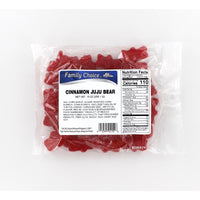 Family Choice Ju Ju Bear Cinnamon Gummi Candy 9 oz (Pack of 12)