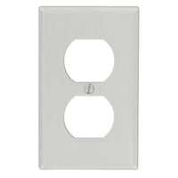 Leviton Gray 1 gang Thermoset Plastic Duplex Wall Plate 1 pk (Pack of 25)