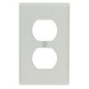 Leviton Gray 1 gang Thermoset Plastic Duplex Wall Plate 1 pk (Pack of 25)