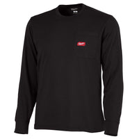 Milwaukee Gridiron L Long Sleeve Men's Round Neck Black Tee Shirt