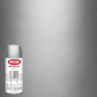 Krylon Silver Metallic Brilliant Sheen UV Resistant Spray Paint 11 oz. 25 sq. ft. Coverage