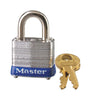 Master Lock 1 in. H x 11/16 in. W x 1-1/8 in. L Laminated Steel 4-Pin Cylinder Padlock 6 pk Keyed Alike