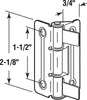 Prime-Line 2-1/8 in. L Brass-Plated Door Hinge 2 pk