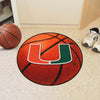 University of Miami Basketball Rug - 27in. Diameter