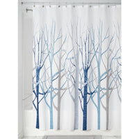 iDesign 72 in. H X 72 in. W Multicolored Forest Shower Curtain Polyester