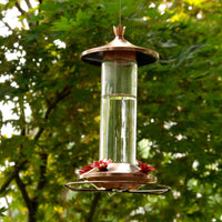 Perky-Pet Hummingbird 12 oz. Copper/Glass Nectar Feeder 4 ports