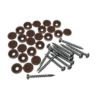 Barrette Outdoor Living No. 8 X 1.5 in. L Square Brown Screen Panel Fastener Kit 12 pk