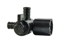 Flair-It Ecopoly 1/2 in. Crimp X 1/2 in. FPT Swivel Plastic 3-Way Valve