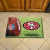 NFL - San Francisco 49ers Rubber Scraper Door Mat