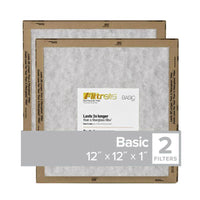 Filtrete 12 in. W X 12 in. H X 1 in. D Synthetic 1 MERV Flat Panel Filter 2 pk (Pack of 24)