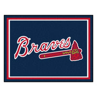 MLB - Atlanta Braves Tomahawk 8ft. x 10 ft. Plush Area Rug