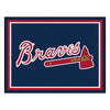 MLB - Atlanta Braves Tomahawk 8ft. x 10 ft. Plush Area Rug