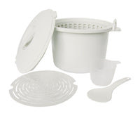 Bene Casa White Plastic Steamer 12 cups