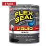 Flex Seal Satin Black Liquid Rubber Sealant Coating 1 pt. (Pack of 6)