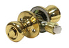 Ultra Security Polished Brass Entry Knobs KW1 1-3/4 in.