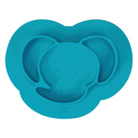 iDesign Teal Silicone Divided Placemat Plate