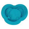 iDesign Teal Silicone Divided Placemat Plate