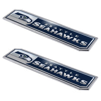 NFL - Seattle Seahawks 2 Piece Heavy Duty Alumnium Truck Emblem Set