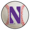 Northwestern University Baseball Rug - 27in. Diameter