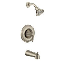 Brushed nickel Posi-Temp(R) tub/shower