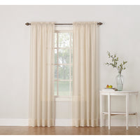 No. 918 Reno Beige Curtains 102 in. W x 84 in. L (Pack of 2)