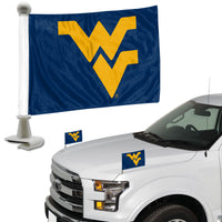 West Virginia University Ambassador Car Flags - 2 Pack