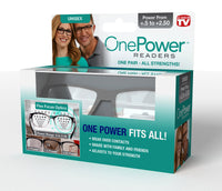 OnePower As Seen On TV Black Reading Glasses From +.5 - +2.5