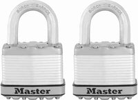 Master Lock Magnum 6.3 in. H X 2 in. W Laminated Steel 4-Pin Cylinder Padlock Keyed Alike