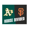 MLB House Divided - Athletics / Giants House Divided Rug