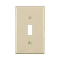 Leviton Light Almond 1 gang Nylon Toggle Wall Plate 1 pk