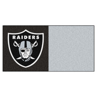 NFL - Las Vegas Raiders Team Carpet Tiles - 45 Sq Ft.