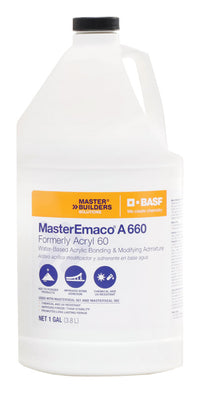 BASF MasterEmaco A660 Water Based Acrylic Polymer Emulsion Additive Bonding Primer 1 gal.