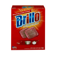 Brillo Heavy Duty Steel Wool Pads For Multi-Purpose 10 pc.