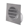 Deflect-O 4 in. W x 4 in. L Silver Aluminum Eave Vent (Pack of 6)