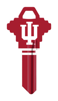 Hillman Indiana University Painted Key House/Office Universal Key Blank Single (Pack of 6).